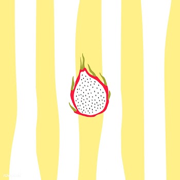 Retro dragon fruit drawing | Free stock vector - 893021