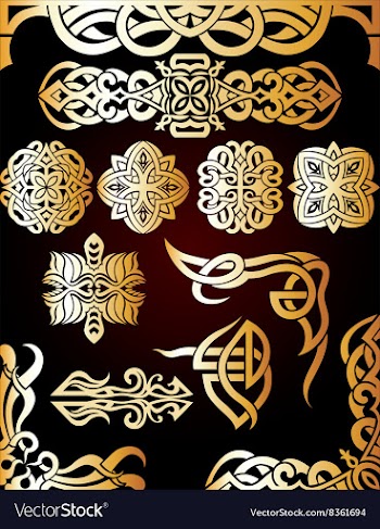 Retro Element Icon Set vector image
