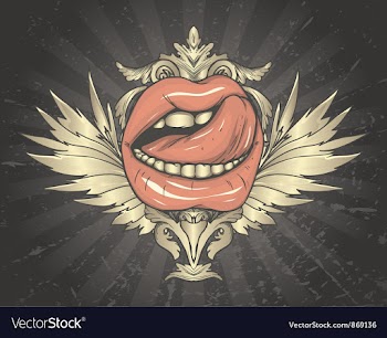 Retro emblem vector image