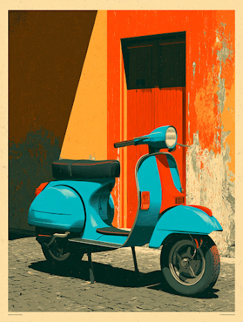 Retro European Scooter Adventure