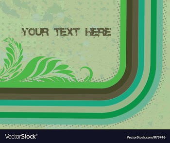 Retro floral background with rainbow vector image