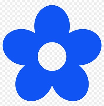 Retro Flower 11 Christmas Xmas Flora Xochi - Dark Blue Flower Clipart