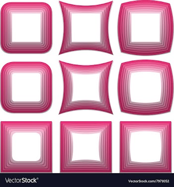 Retro Frame Set vector image