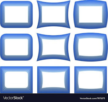 Retro Frame Set vector image