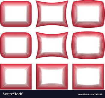 Retro Frame Set vector image
