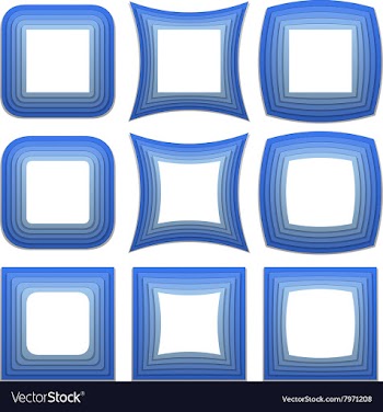 Retro Frame Set vector image