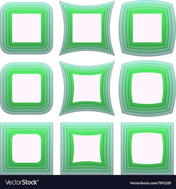 Retro Frame Set vector image