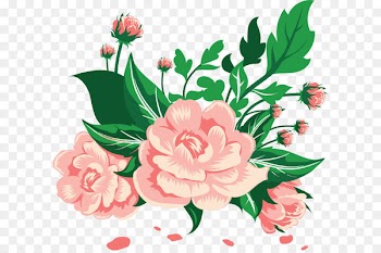 Retro fresh hand-painted camellia 