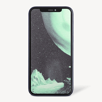 Retro future mobile lock screen, | Free Photo - rawpixel