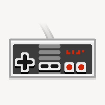 Retro game controller clipart, entertainment | Free PSD - rawpixel
