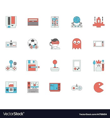 retro games icon set free