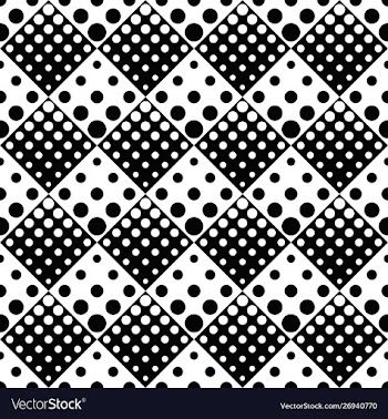 Retro geometrical seamless circle pattern vector image