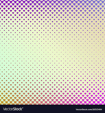 Retro gradient heart pattern background design vector image