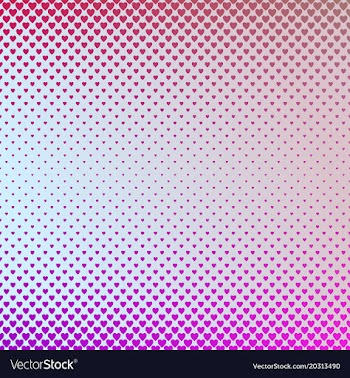 Retro gradient heart pattern background design vector image