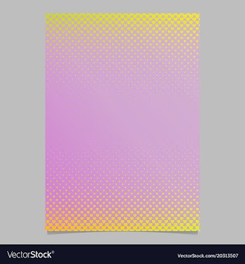 Retro gradient heart pattern flyer template vector image