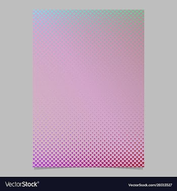 Retro gradient heart pattern flyer template vector image