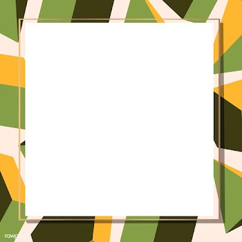 Retro green geometrical patterned frame vector | Free  vector - 2258068