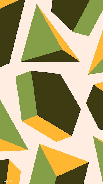 Retro green geometrical shape patterned background vector | Free  vector - 2258090