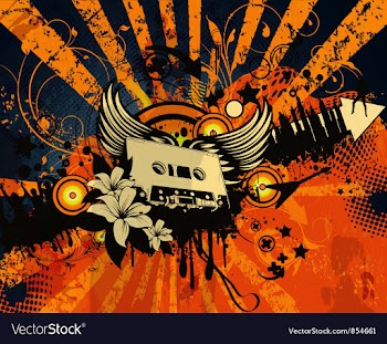Retro grunge concert poster vector image