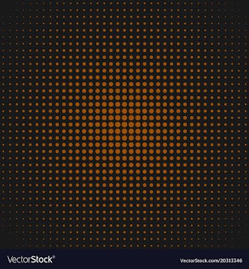 Retro halftone dot pattern background from circles vector image