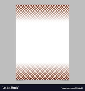 Retro halftone pattern brochure template - cover vector image