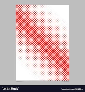 Retro halftone square pattern background flyer vector image