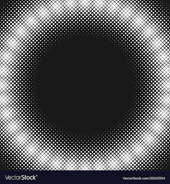 Retro halftone square pattern background with vector image