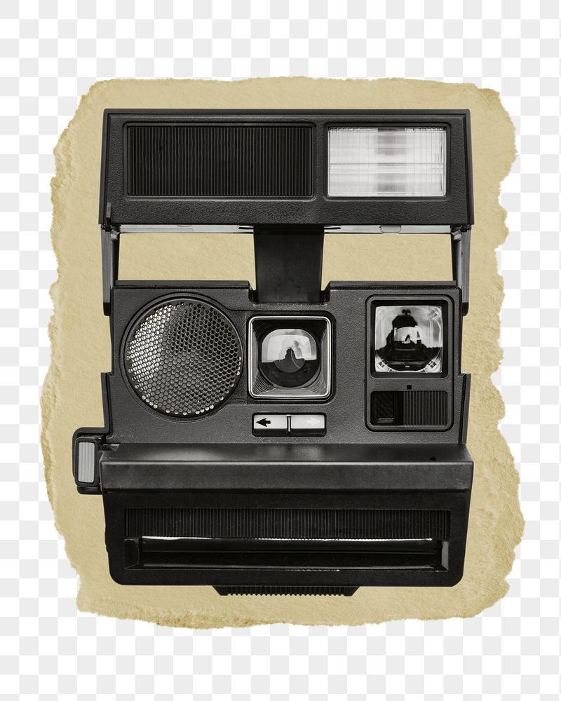 Retro instant camera png ripped | Free PNG - rawpixel
