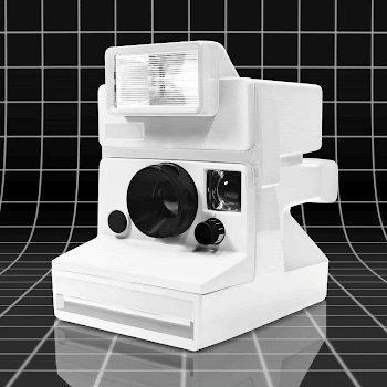 Retro instant film camera, white | Free Photo - rawpixel