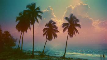 Retro Jamaican Beach Paradise