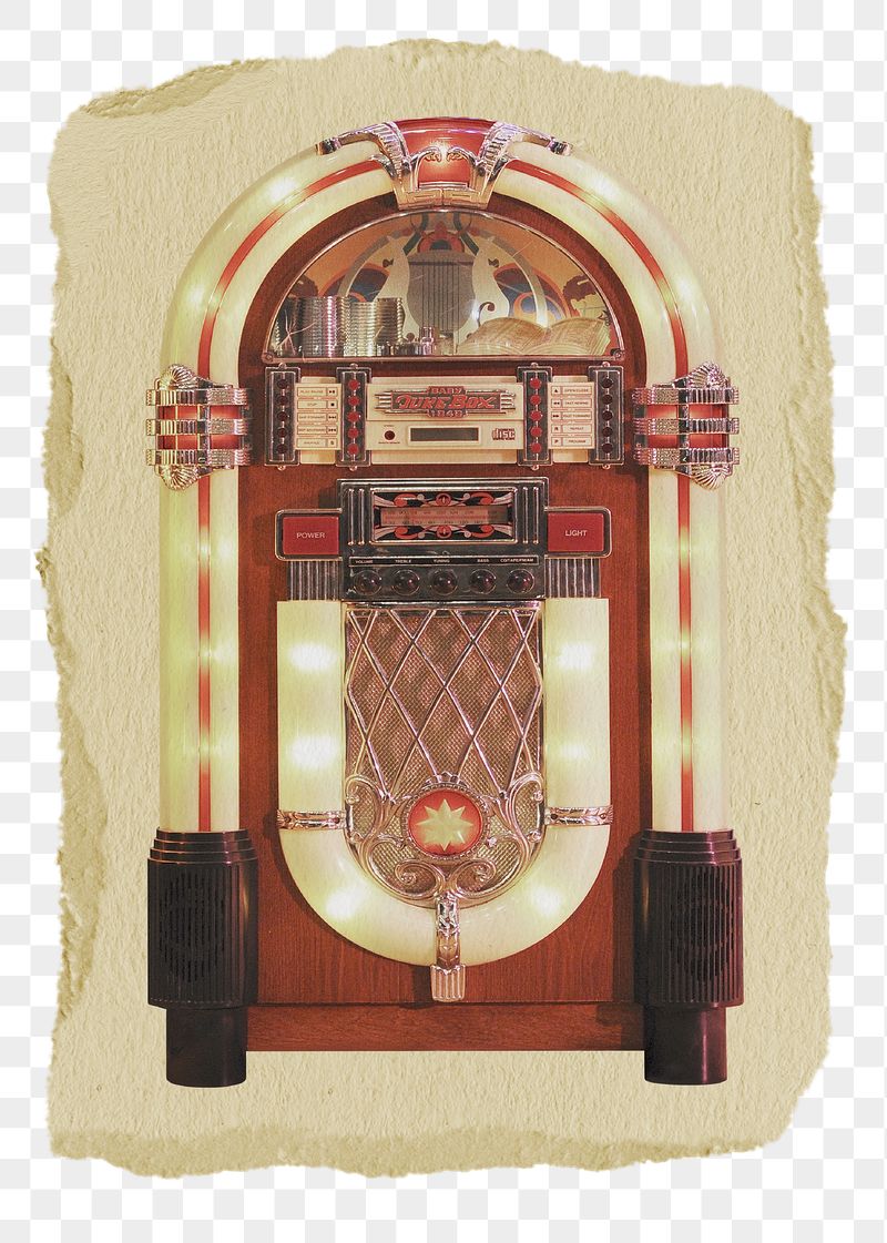Retro jukebox png sticker, ripped | Free PNG - rawpixel
