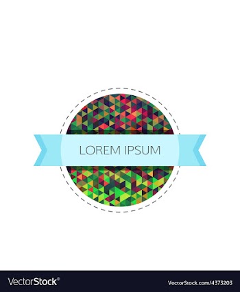 Retro label vector image