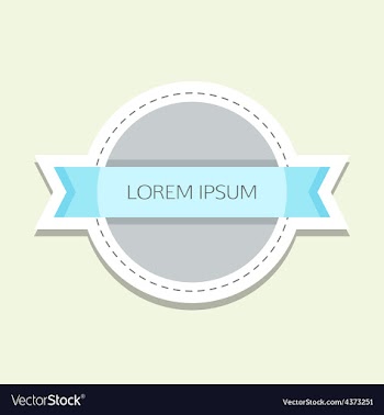 Retro label vector image