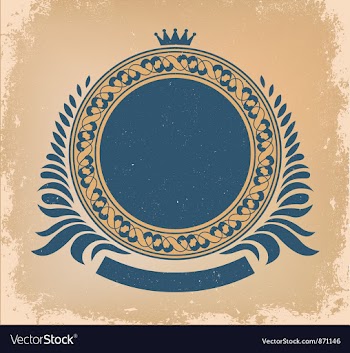 Retro label vector image