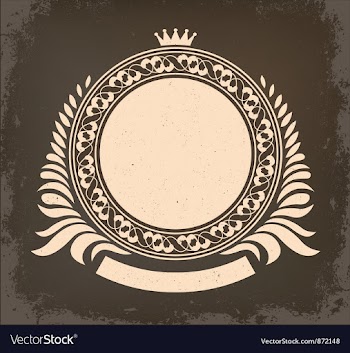 Retro label vector image