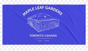 Retro Maple Leafs Gardens Beach Towel - Maple Leaf Gardens