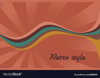 Retro music poster vector image