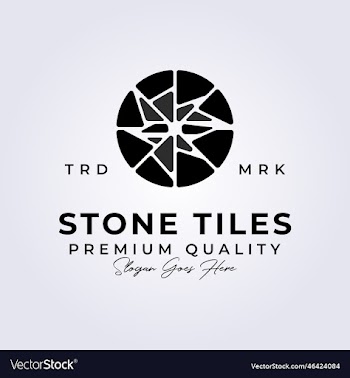 retro natural stone tiles logo
