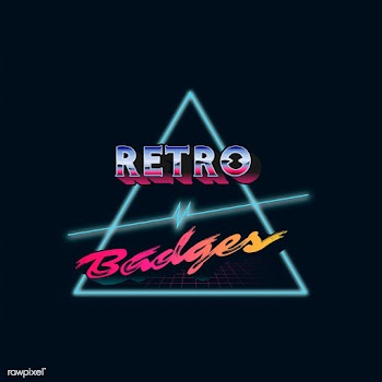 Retro neon badge | Free stock vector - 599480