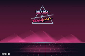 Retro neon badge | Free stock vector - 599488