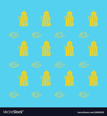 Retro object patterns for making seamless vector image