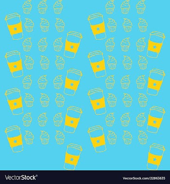 Retro object patterns for making seamless vector image