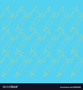 Retro object patterns for making seamless vector image