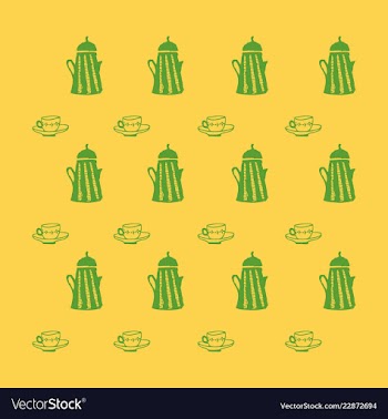 Retro object patterns for making seamless vector image