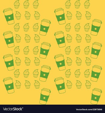 Retro object patterns for making seamless vector image