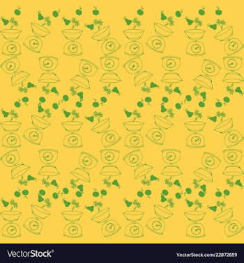 Retro object patterns for making seamless vector image