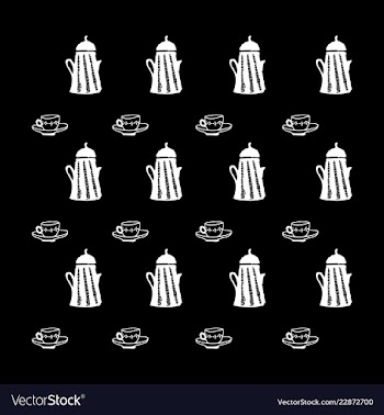 Retro object patterns for making seamless vector image