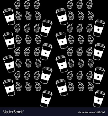 Retro object patterns for making seamless vector image