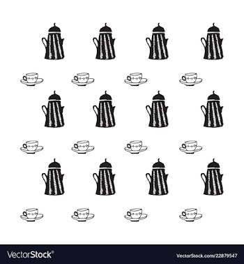Retro object patterns for making seamless vector image