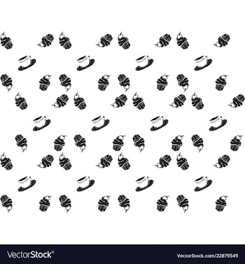 Retro object patterns for making seamless vector image